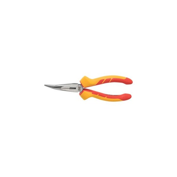 Snipe-nose pliers- angled VDE insulated- Overall length: 200mm